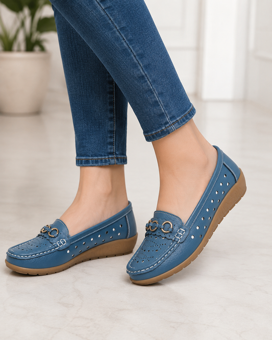 Mocassins en cuir