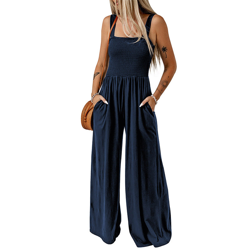 Combinaison femme noir bleu vert abricot