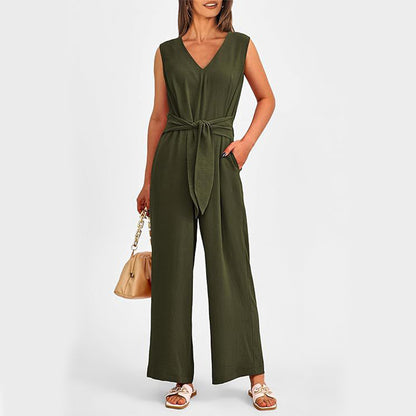 Combinaison femme sans manches chic