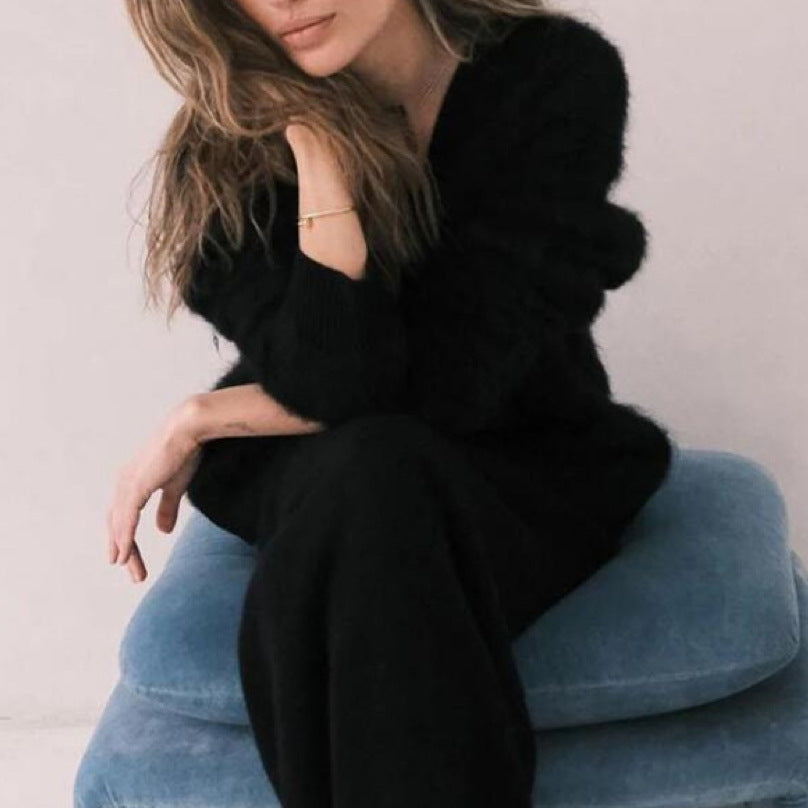 Gilet femme boutonné noir