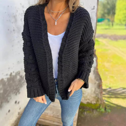 Gilet Femme Maille Épaisse Style Chic