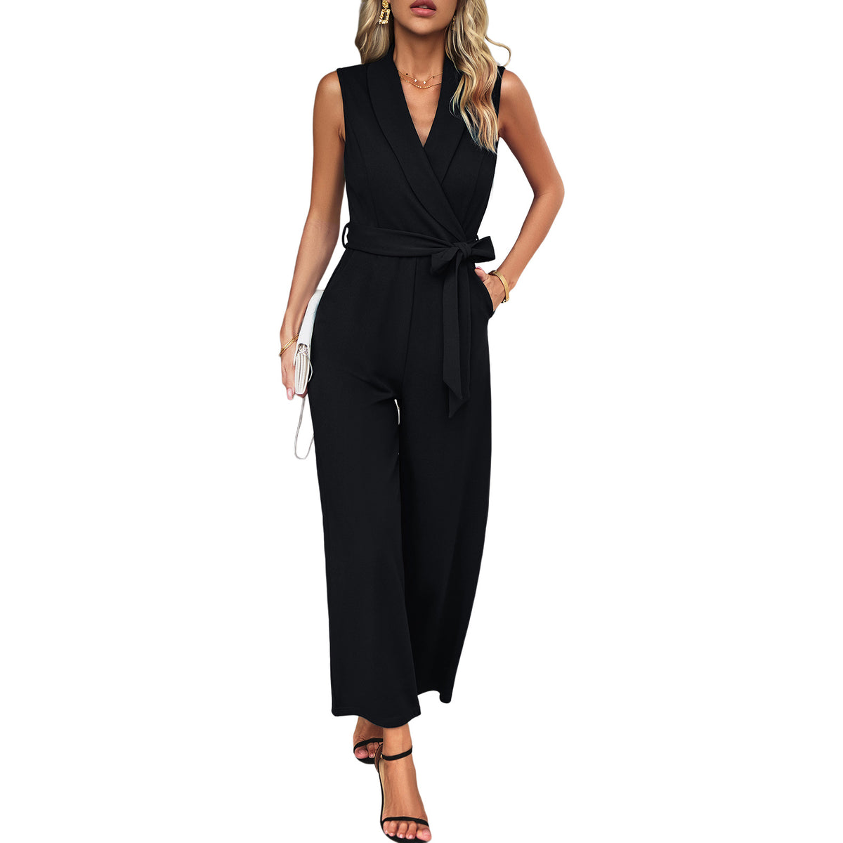 Combinaison femme sans manches style casual chic
