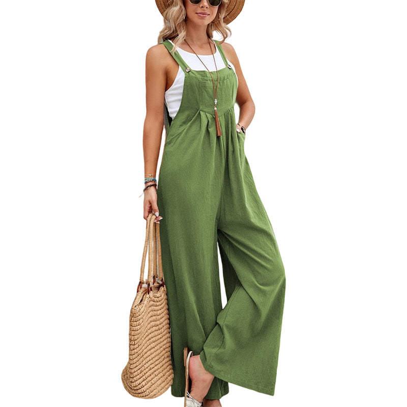 Salopette femme style rétro casual