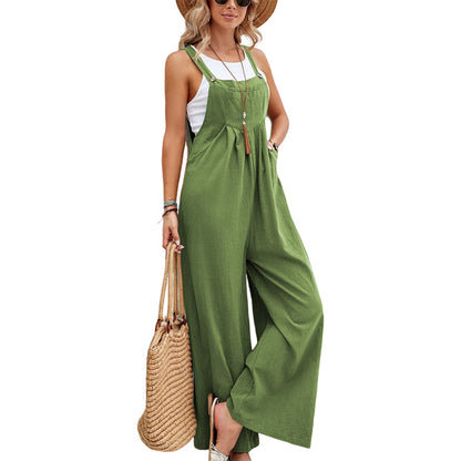 Salopette femme style rétro casual