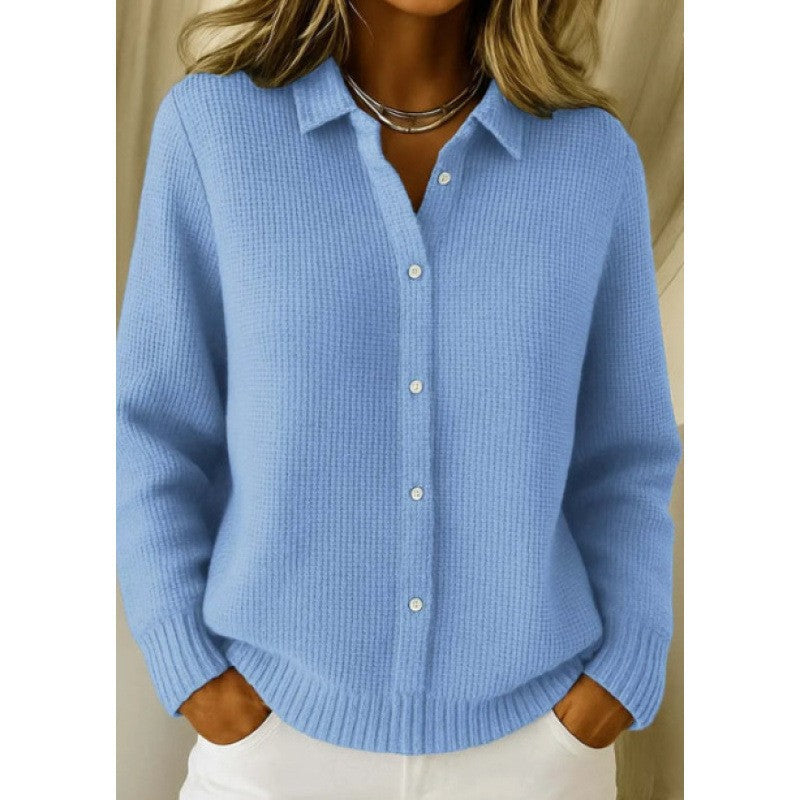 Gilet Femme Maille Boutonnée Élégante