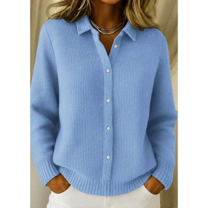 Gilet Femme Maille Boutonnée Élégante