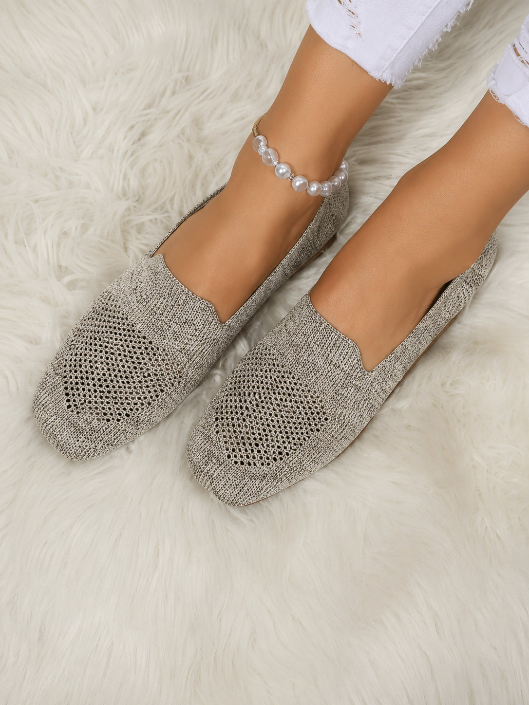 Mocassins tressés femme tendance pour tenue quotidienne