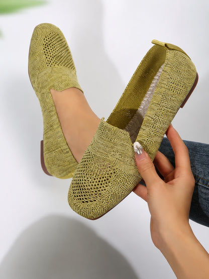 Chaussures femme modernes avec design tressé respirant