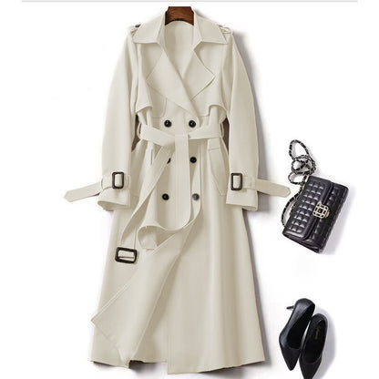 Trench femme double boutonnage écru