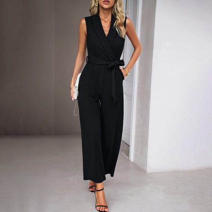 Combinaison femme taille haute coupe droite